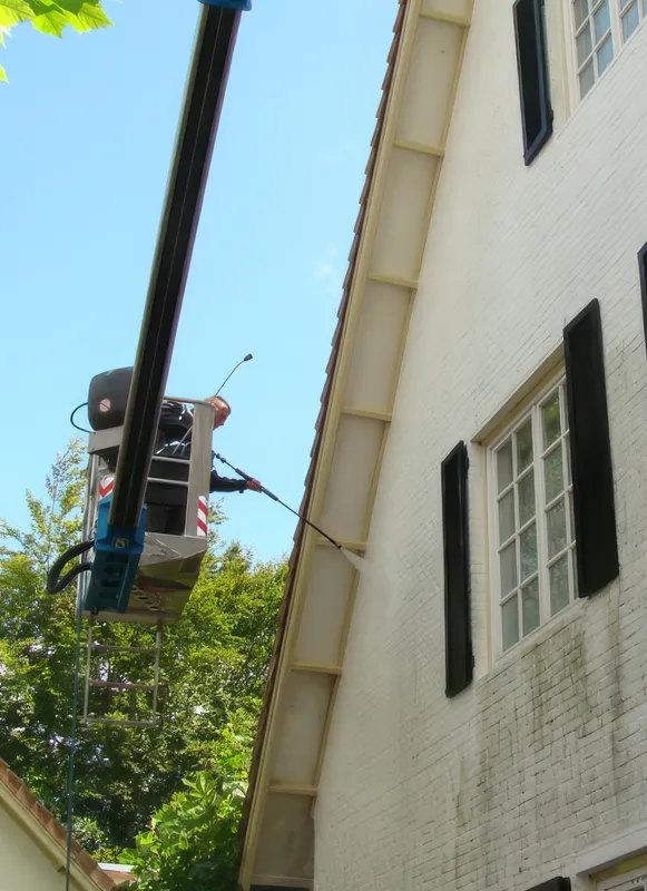 specialistische methoden gebruikt voor professionele gevel reiniging