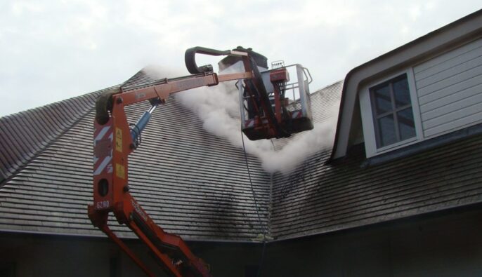 Villa Oegstgeest dakreiniging foto 3