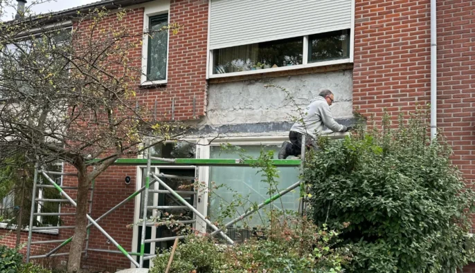 stalen latei plaatsen bij woning